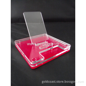 Pink Acrylic Smartphone Display Stands 